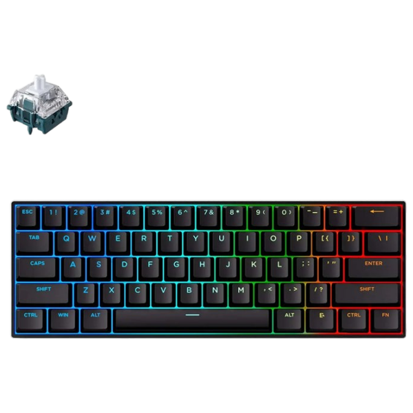 Tastatură Mchose Ace 60 Pro Black Gaming, Cu fir photo 2