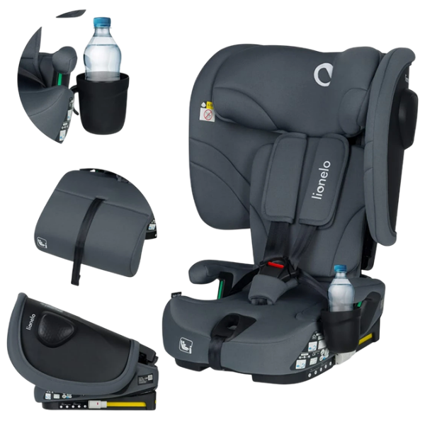 Scaun auto Lionelo Nelly LN.224836 Gray 15 luni - 12 ani, 36 kg photo 3