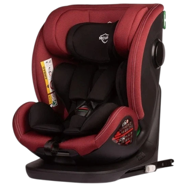 Scaun auto Caretero Securo TERO-18555 Burgundy 0 luni - 12 ani, 36 kg photo 3