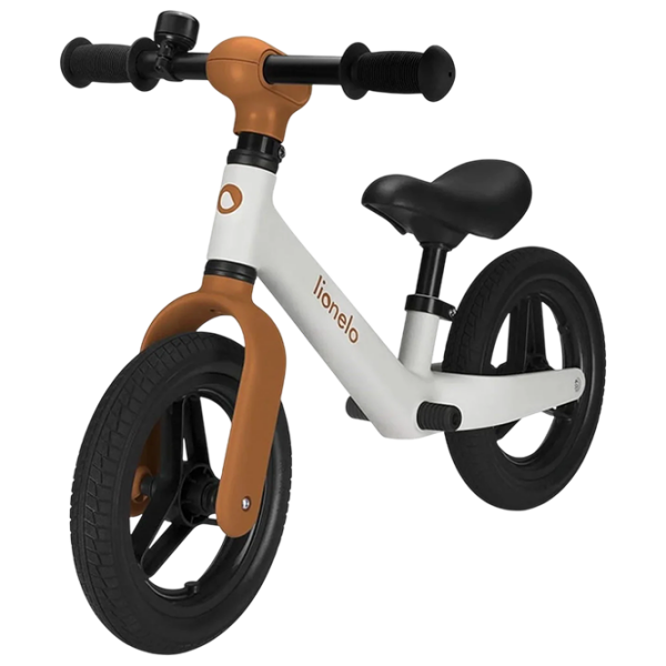 Bicicletă fără pedale Lionelo Toni 10" 12" Beige White Oțel / Pentru copii photo 2