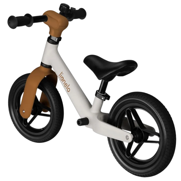 Bicicletă fără pedale Lionelo Toni 10" 12" Beige White Oțel / Pentru copii photo 5