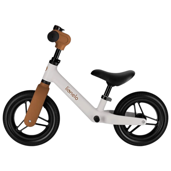 Bicicletă fără pedale Lionelo Toni 10" 12" Beige White Oțel / Pentru copii photo 6