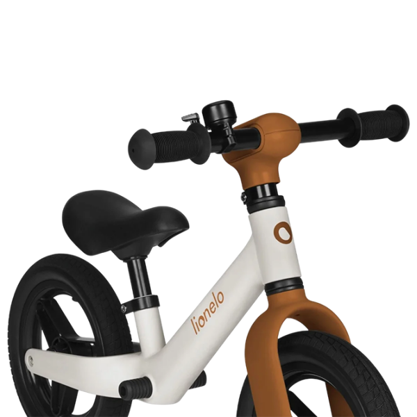 Bicicletă fără pedale Lionelo Toni 10" 12" Beige White Oțel / Pentru copii photo 7