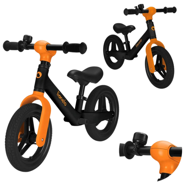 Bicicletă fără pedale Lionelo Toni 10" 12" Black Orange Oțel / Pentru copii photo 5
