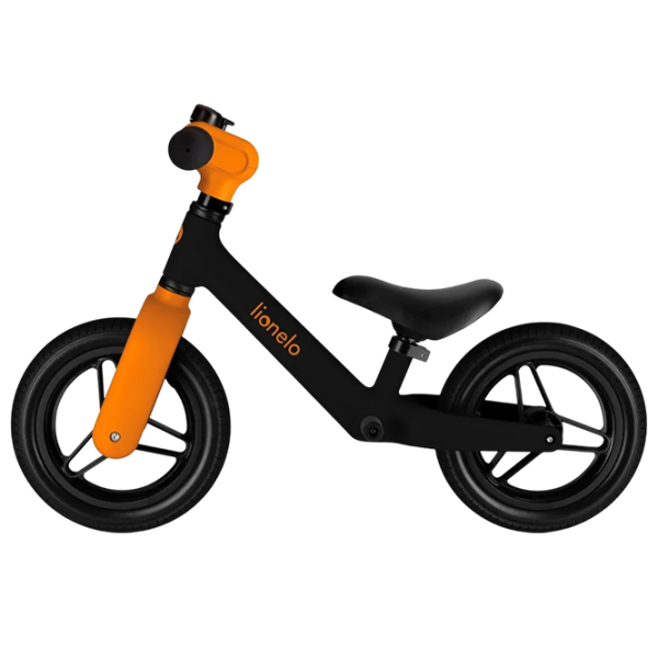 Bicicletă fără pedale Lionelo Toni 10" 12" Black Orange Oțel / Pentru copii photo 7