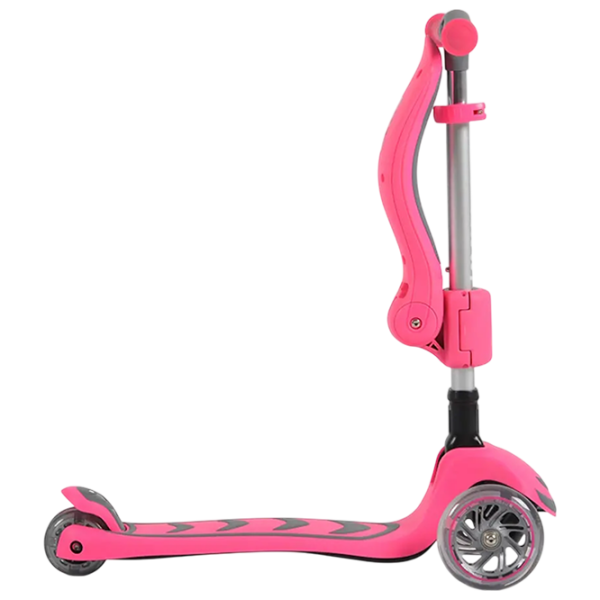 Детский трёхколёсный самокат Moni Kiki (MT.223419) Розовый 3 года, 50 кг, Полиуретановые photo 2