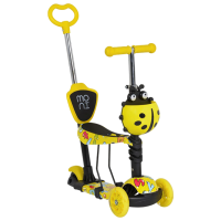 Trotinetă pentru copii cu trei roți Moni Lollipop (MT.124635) Yellow 2 ani, 40 kg, Din PU