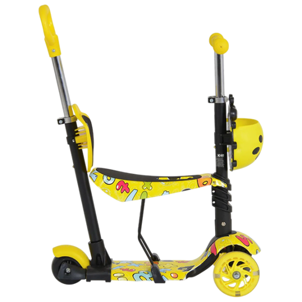 Trotinetă pentru copii cu trei roți Moni Lollipop (MT.124635) Yellow 2 ani, 40 kg, Din PU photo 2