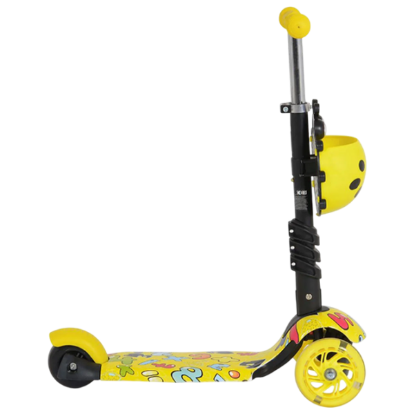 Trotinetă pentru copii cu trei roți Moni Lollipop (MT.124635) Yellow 2 ani, 40 kg, Din PU photo 4