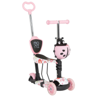 Trotinetă pentru copii cu trei roți Moni Lollipop (MT.124636) Pink 2 ani, 40 kg, Din PU