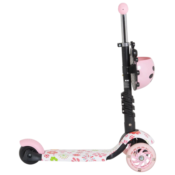 Trotinetă pentru copii cu trei roți Moni Lollipop (MT.124636) Pink 2 ani, 40 kg, Din PU photo 3