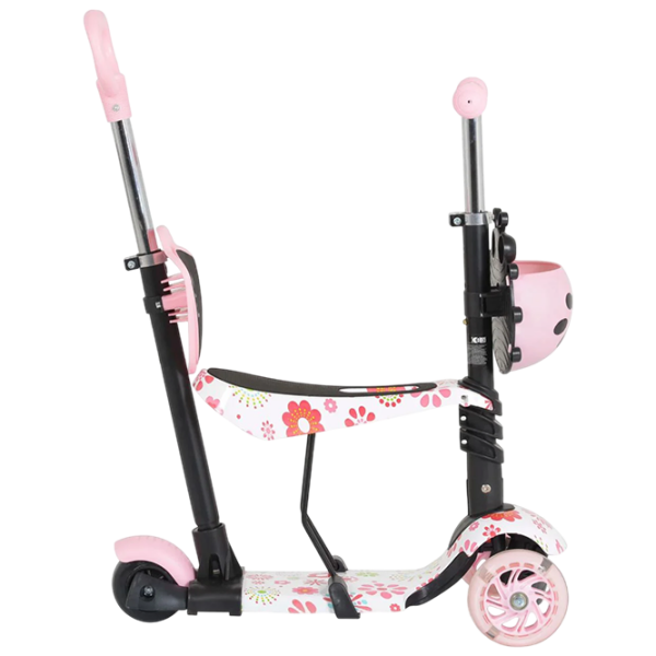 Trotinetă pentru copii cu trei roți Moni Lollipop (MT.124636) Pink 2 ani, 40 kg, Din PU photo 4