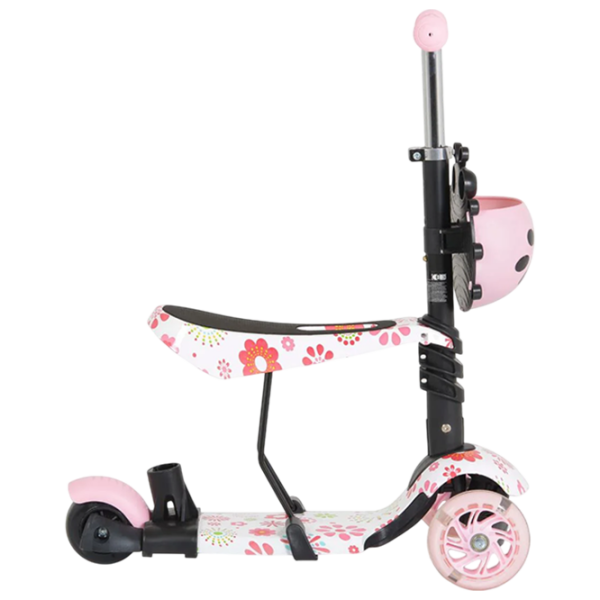 Trotinetă pentru copii cu trei roți Moni Lollipop (MT.124636) Pink 2 ani, 40 kg, Din PU photo 5
