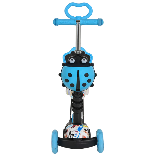 Детский трёхколёсный самокат Moni Lollipop (MT.124637) Синий 2 года, 40 кг, Полиуретановые photo 3