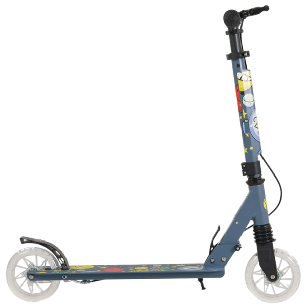 Trotinetă pentru copii cu două roți Moni Snazzy (MT.225320) Gray 8 ani, 100 kg, Din PU photo 2