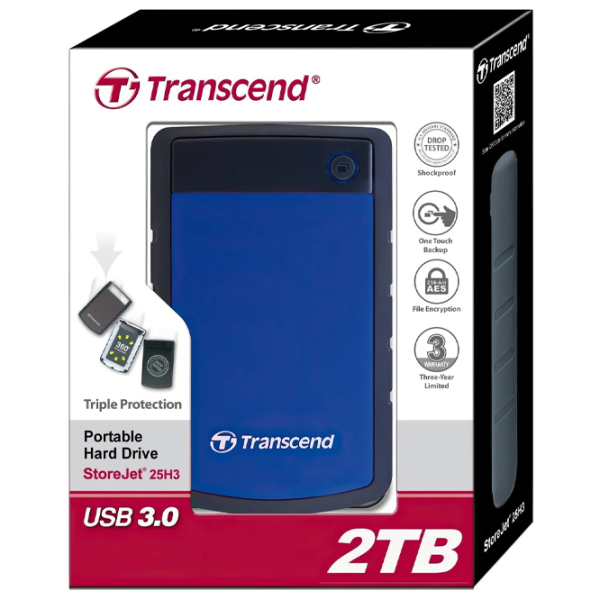 Unitate externă de stocare HDD Transcend 25H3B 2 TB Blue  photo 6