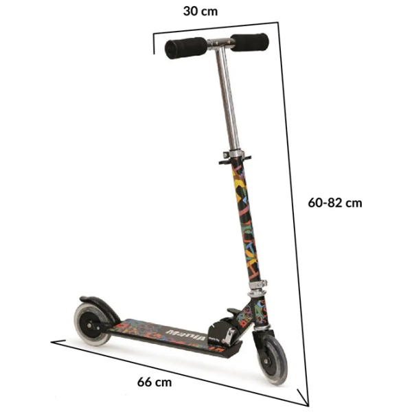Trotinetă pentru copii cu două roți Moni Magic (MT.104815) Black 3 ani, 20 kg,  photo 6