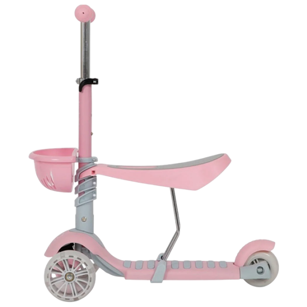 Детский трёхколёсный самокат Moni Bubblegum (MT.104806) Розовый 3 года, 40 кг, Полиуретановые photo 3