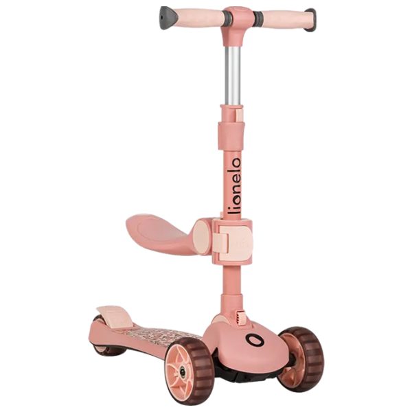 Детский трёхколёсный самокат Lionelo Franky (LN.122318) Розовый 1 год, 50 кг, Полиуретановые photo 2