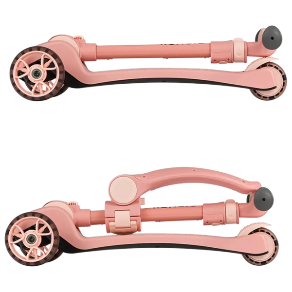 Детский трёхколёсный самокат Lionelo Franky (LN.122318) Розовый 1 год, 50 кг, Полиуретановые photo 4