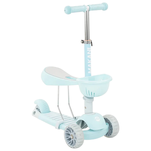 Trotinetă pentru copii cu trei roți Kikka Boo Bon Bon 3 in 1 (KB.224406) Blue 3 ani, 50 kg, Din plastic cu silicon photo 1