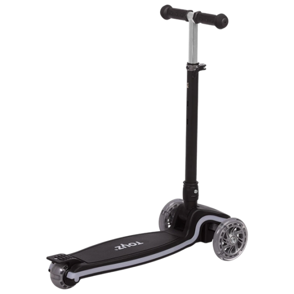 Trotinetă pentru copii cu trei roți Caretero Carbon (TOYZ-04060) Black 3 ani, 50 kg, Din cauciuc photo 2