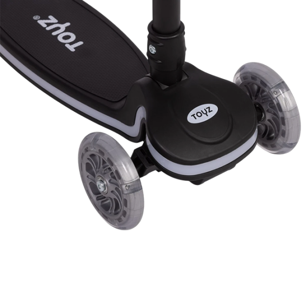Trotinetă pentru copii cu trei roți Caretero Carbon (TOYZ-04060) Black 3 ani, 50 kg, Din cauciuc photo 5