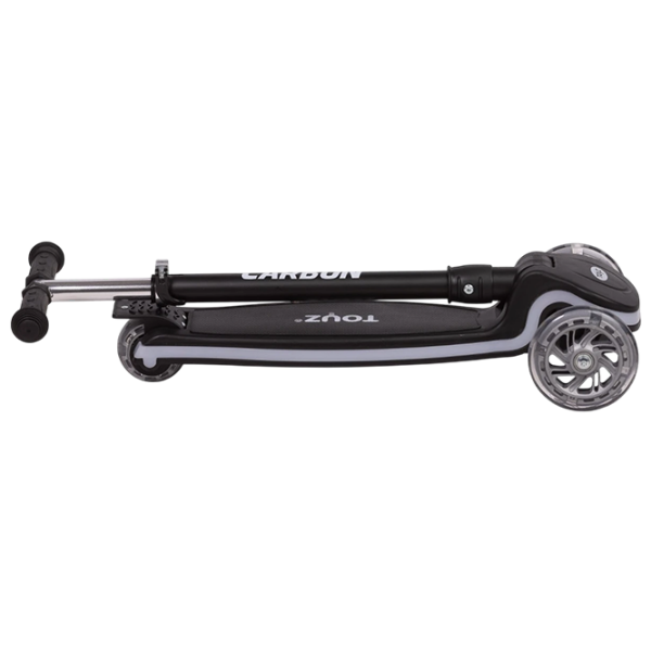Trotinetă pentru copii cu trei roți Caretero Carbon (TOYZ-04060) Black 3 ani, 50 kg, Din cauciuc photo 7