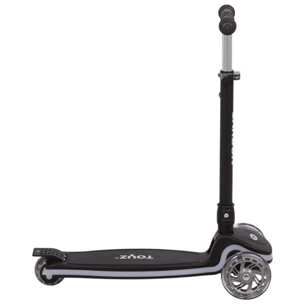 Trotinetă pentru copii cu trei roți Caretero Carbon (TOYZ-04060) Black 3 ani, 50 kg, Din cauciuc photo 9