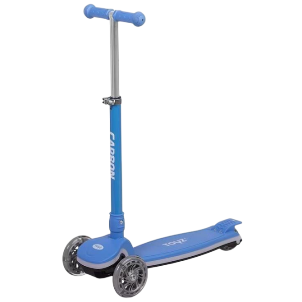 Детский трёхколёсный самокат Caretero Carbon (TOYZ-04061) Синий 3 года, 50 кг, Резиновые photo 2