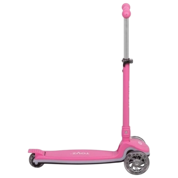 Детский трёхколёсный самокат Caretero Carbon (TOYZ-04062) Розовый 3 года, 50 кг, Резиновые photo 2