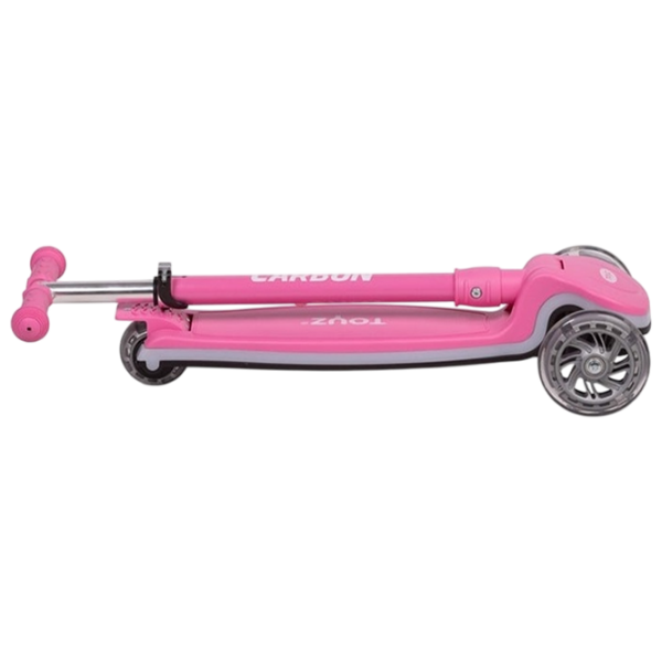 Детский трёхколёсный самокат Caretero Carbon (TOYZ-04062) Розовый 3 года, 50 кг, Резиновые photo 6