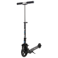 Trotinetă pentru copii cu două roți Micro Eazy (SA0155) Black 6 ani, 100 kg, Din PU