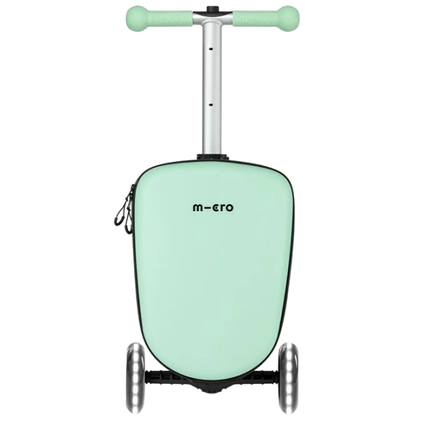 Детский трёхколёсный самокат Micro Luggage Junior (Luggage Junior) Мятный 2 года, 50 кг, Полиуретановые photo 2