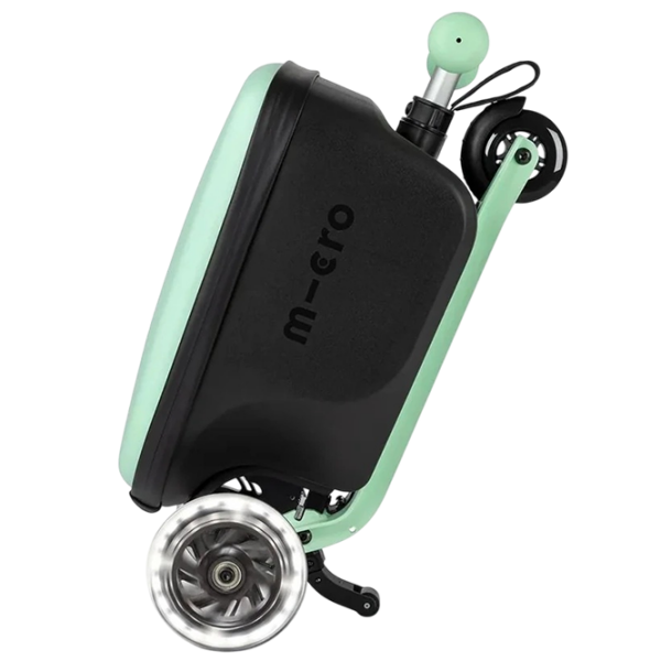 Детский трёхколёсный самокат Micro Luggage Junior (Luggage Junior) Мятный 2 года, 50 кг, Полиуретановые photo 5