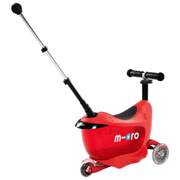 Trotinetă pentru copii cu trei roți Micro Mini2go Deluxe Plus (MMD032) Red 1.5 ani, 35 kg, Din PU photo 2