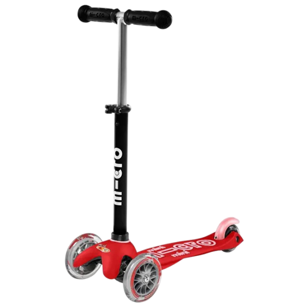 Trotinetă pentru copii cu trei roți Micro Mini2go Deluxe Plus (MMD032) Red 1.5 ani, 35 kg, Din PU photo 3
