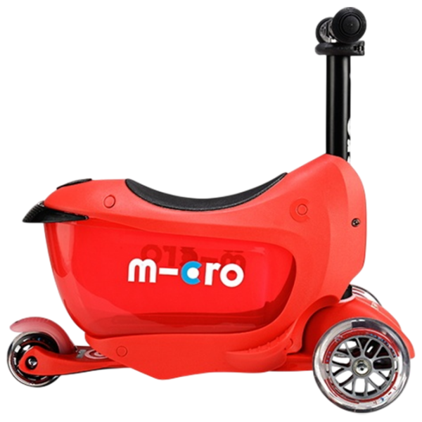Trotinetă pentru copii cu trei roți Micro Mini2go Deluxe Plus (MMD032) Red 1.5 ani, 35 kg, Din PU photo 5