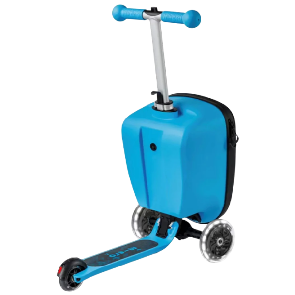 Детский трёхколёсный самокат Micro Luggage Junior Patch & Play (ML0036) Синий 2 года, 50 кг, Полиуретановые photo 3