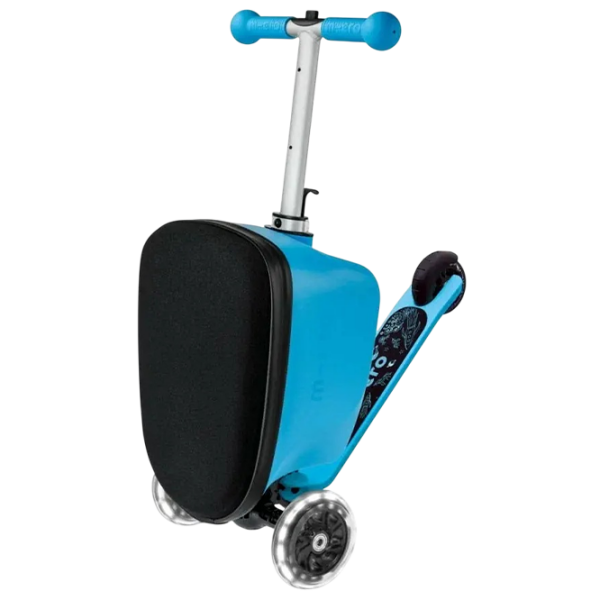 Детский трёхколёсный самокат Micro Luggage Junior Patch & Play (ML0036) Синий 2 года, 50 кг, Полиуретановые photo 5