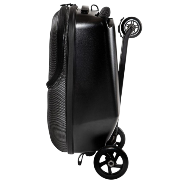 Детский трёхколёсный самокат Micro Luggage 3.0 (ML0019) Черный 4 года, 100 кг, Полиуретановые photo 2