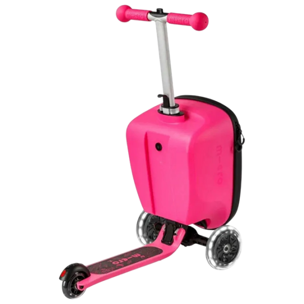 Детский трёхколёсный самокат Micro Luggage Junior Patch & Play (ML0037) Розовый 2 года, 50 кг, Полиуретановые photo 8