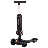 Trotinetă pentru copii cu trei roți Chipolino Bloomi (DSBLO0261BK) Black 3 ani, 50 kg, Din PU