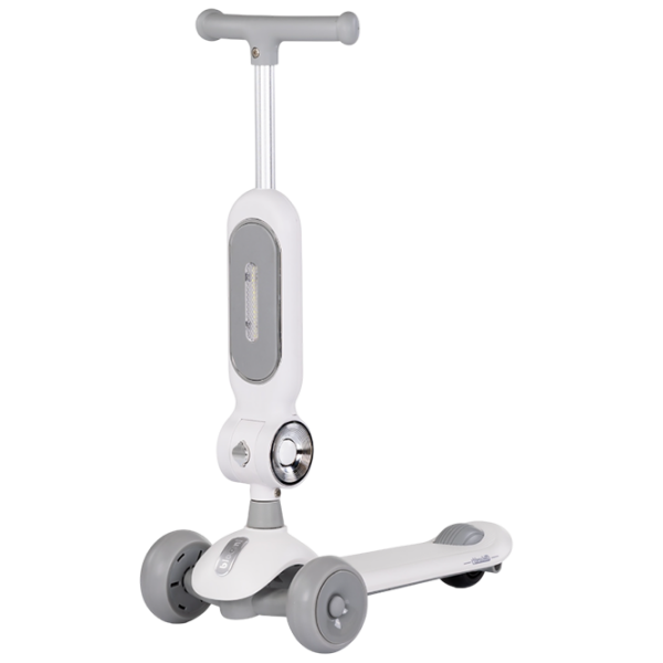 Детский трёхколёсный самокат Chipolino Bloomi (DSBLO0262GY) Серый 3 года, 50 кг, Полиуретановые photo 1