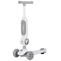 Детский трёхколёсный самокат Chipolino Bloomi (DSBLO0262GY) Серый 3 года, 50 кг, Полиуретановые