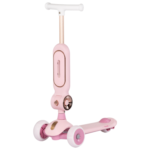 Детский трёхколёсный самокат Chipolino Bloomi (DSBLO0263PI) Розовый 3 года, 50 кг, Полиуретановые photo 1