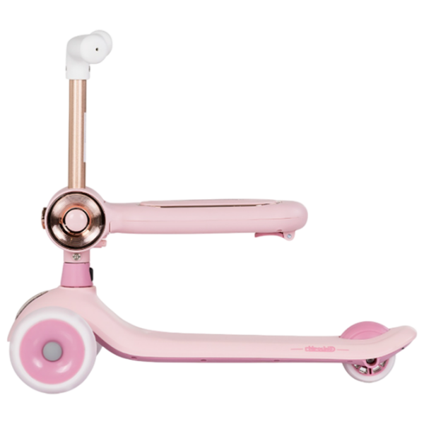 Детский трёхколёсный самокат Chipolino Bloomi (DSBLO0263PI) Розовый 3 года, 50 кг, Полиуретановые photo 4