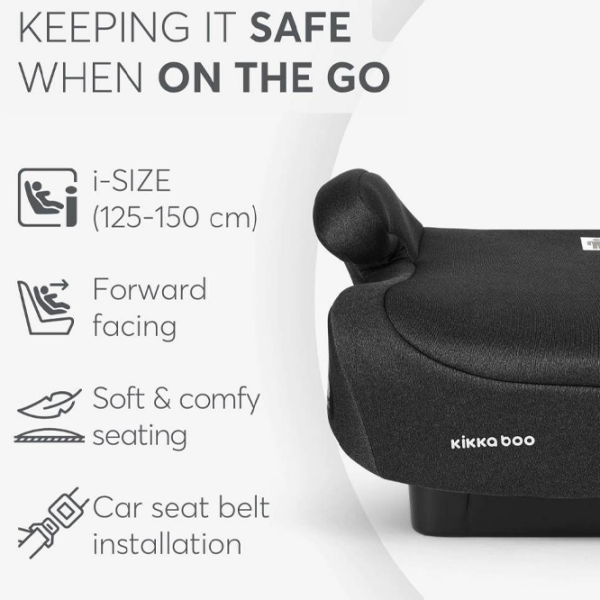 Scaun auto Kikka Boo i-Go i-Size 41002160011 Black 6 ani - , 36 kg photo 4