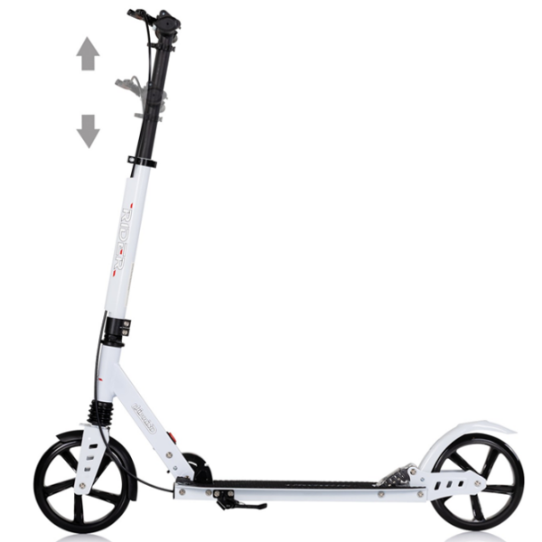 Trotinetă pentru copii cu două roți Chipolino Rider (DSRID0262WH) White 8 ani, 100 kg, Din PU photo 4