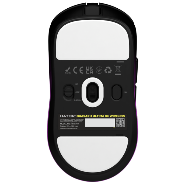Mouse Hator Quasar 3 ULTIMA 8K Black Fără fir / 30000 dpi photo 2